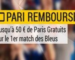 1er match de l'équipe de France à l'euro 2016 sur Bwin